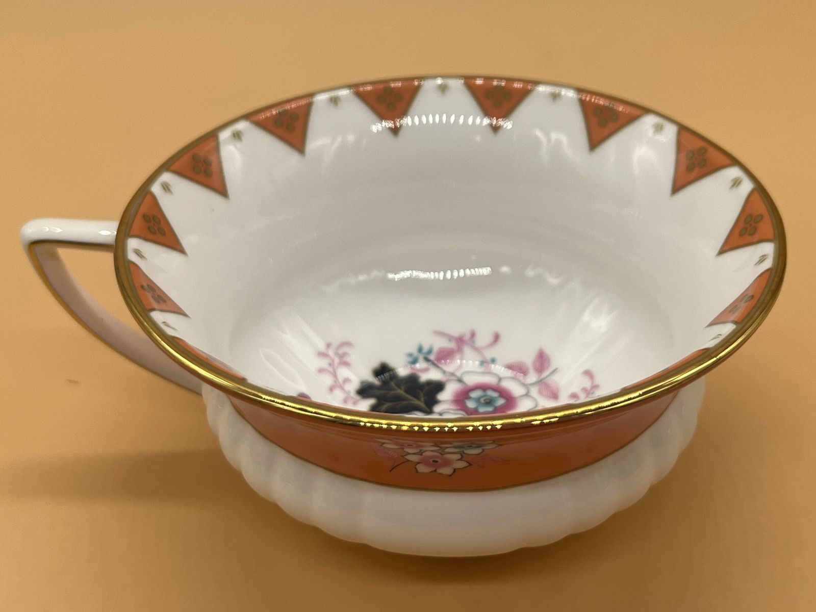 Home Decor Wedgwood China Wonderlust Collection Peony Diamond Design Tea Cup And Saucer Duo In Original Box. photo