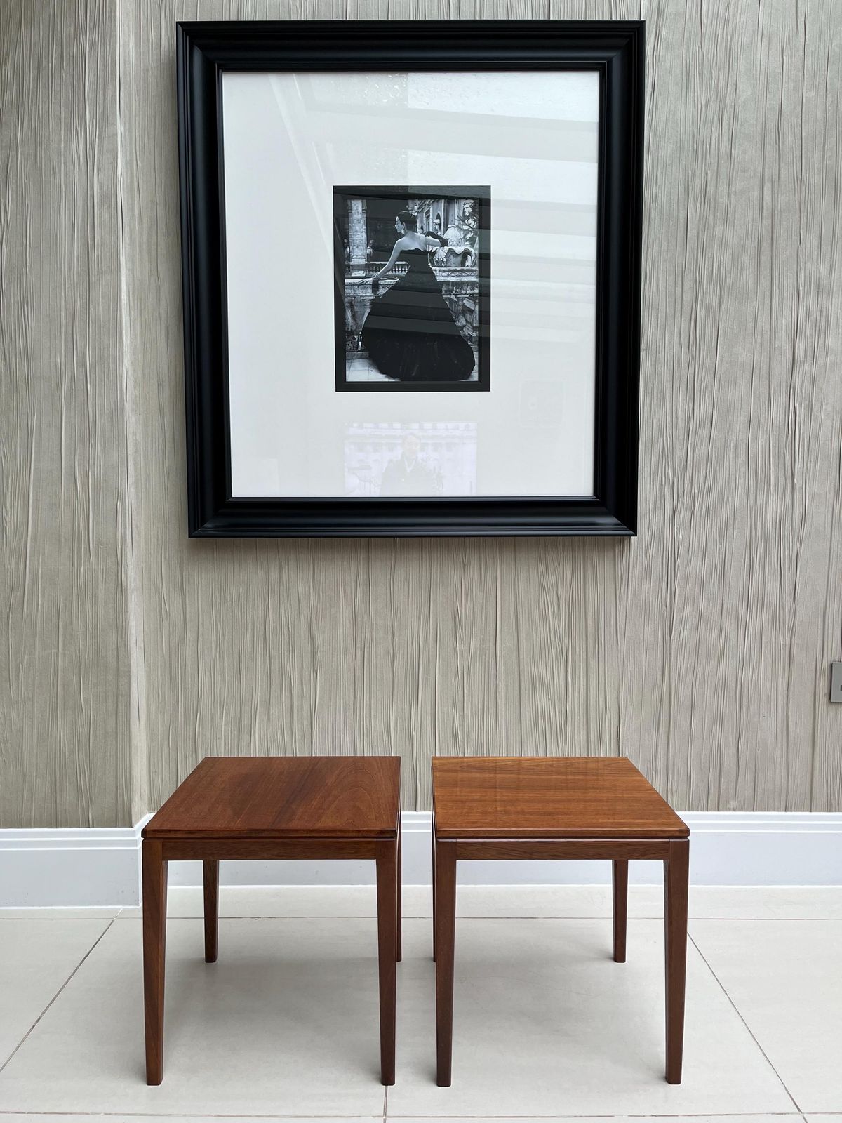 Mid Century British Teak Nesting Side Tables – Pair (C.1960s–70s) photo furniture