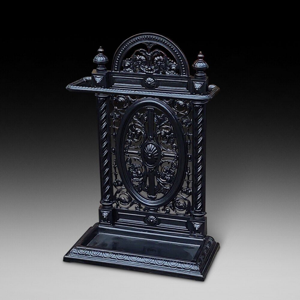 Victorian Coalbrookdale Cast Iron Umbrella Stand photo furniture