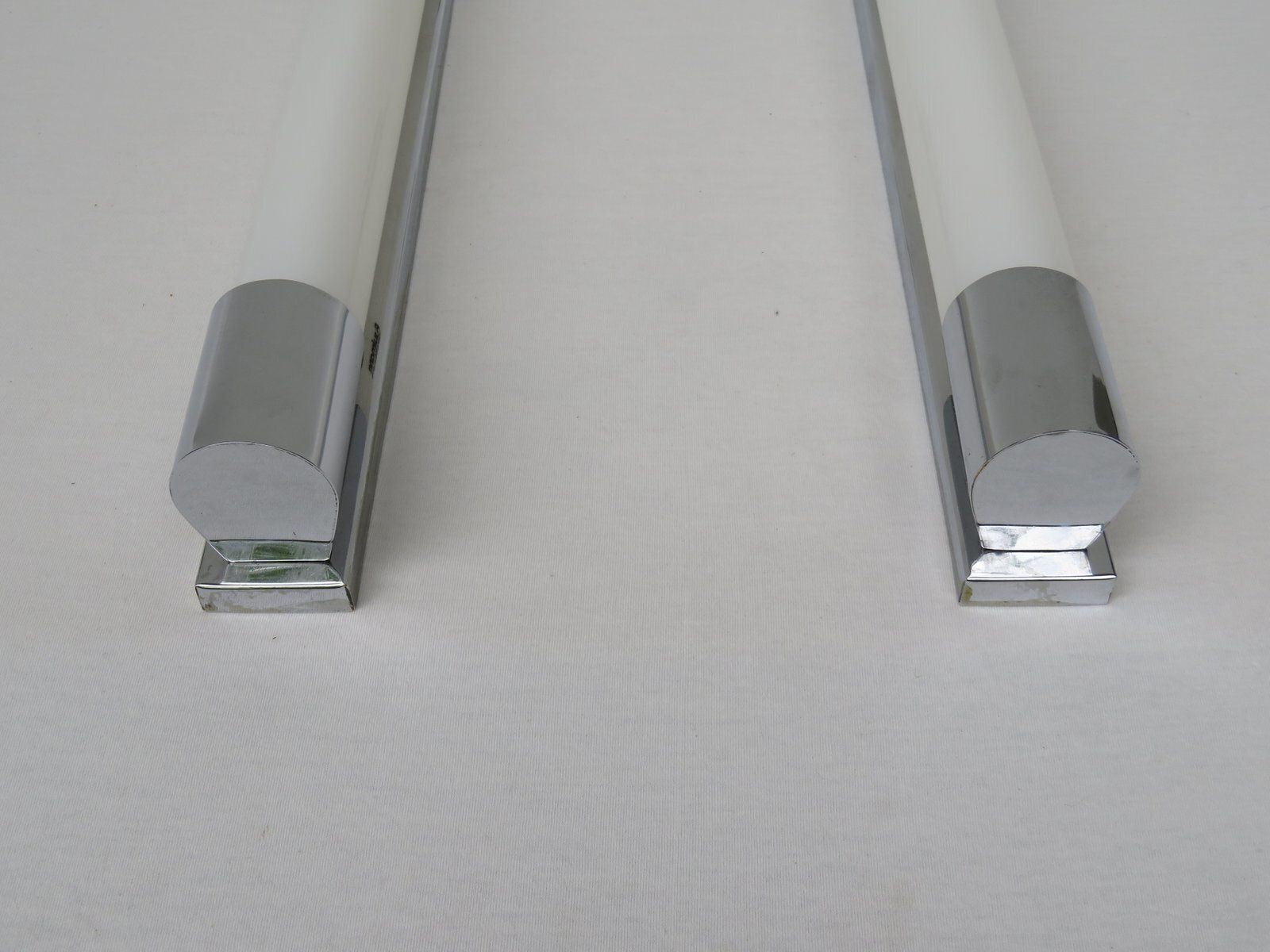 Art Deco Chrome Plated Wall Sconces, Set Of 2 photo Lighting