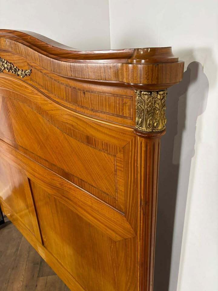 Early 20th French Style Walnut Veneered Bed photo buy