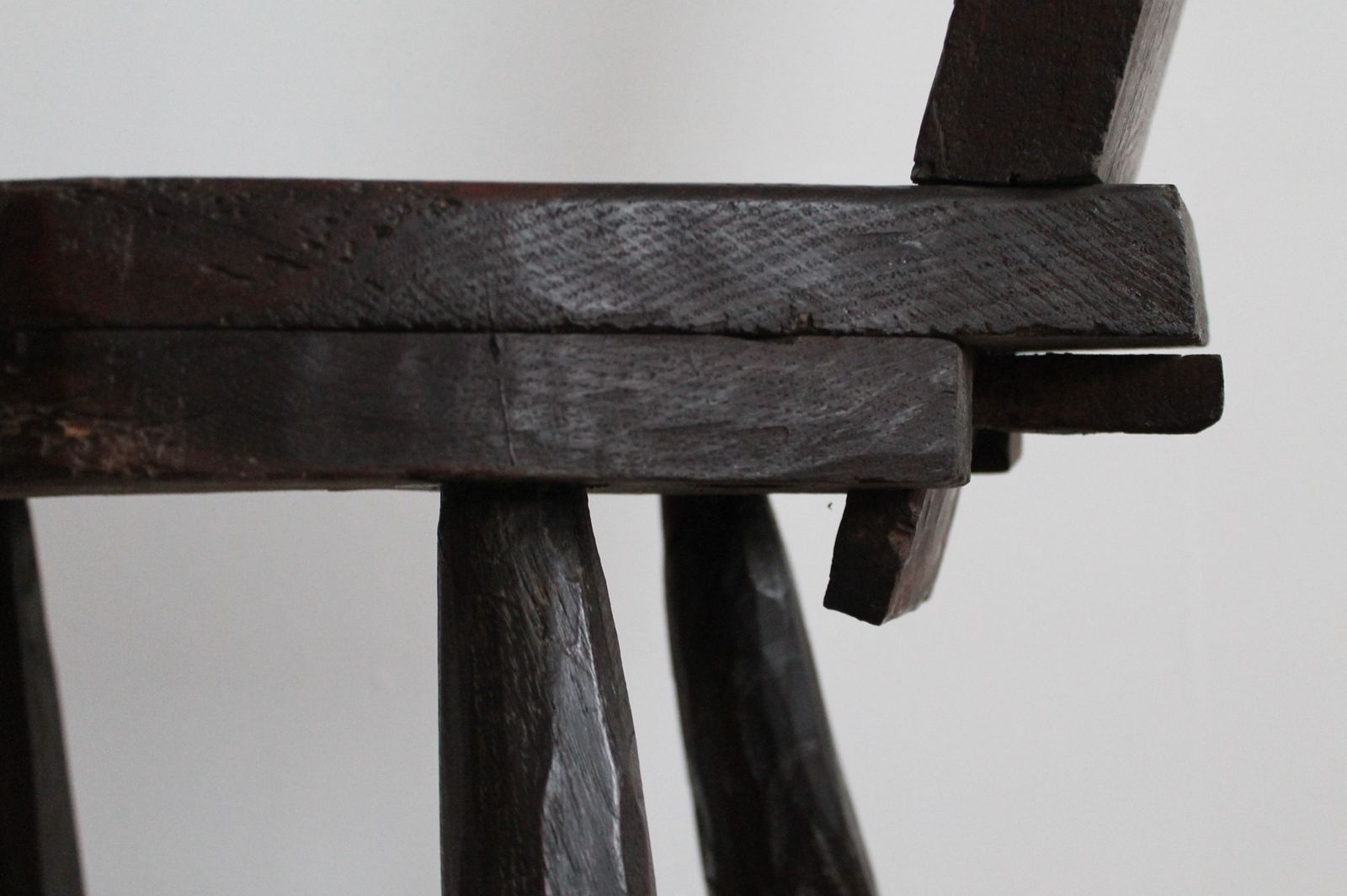 photo buy Antique Vernacular Hall Chair.  Oak Spinning Chair