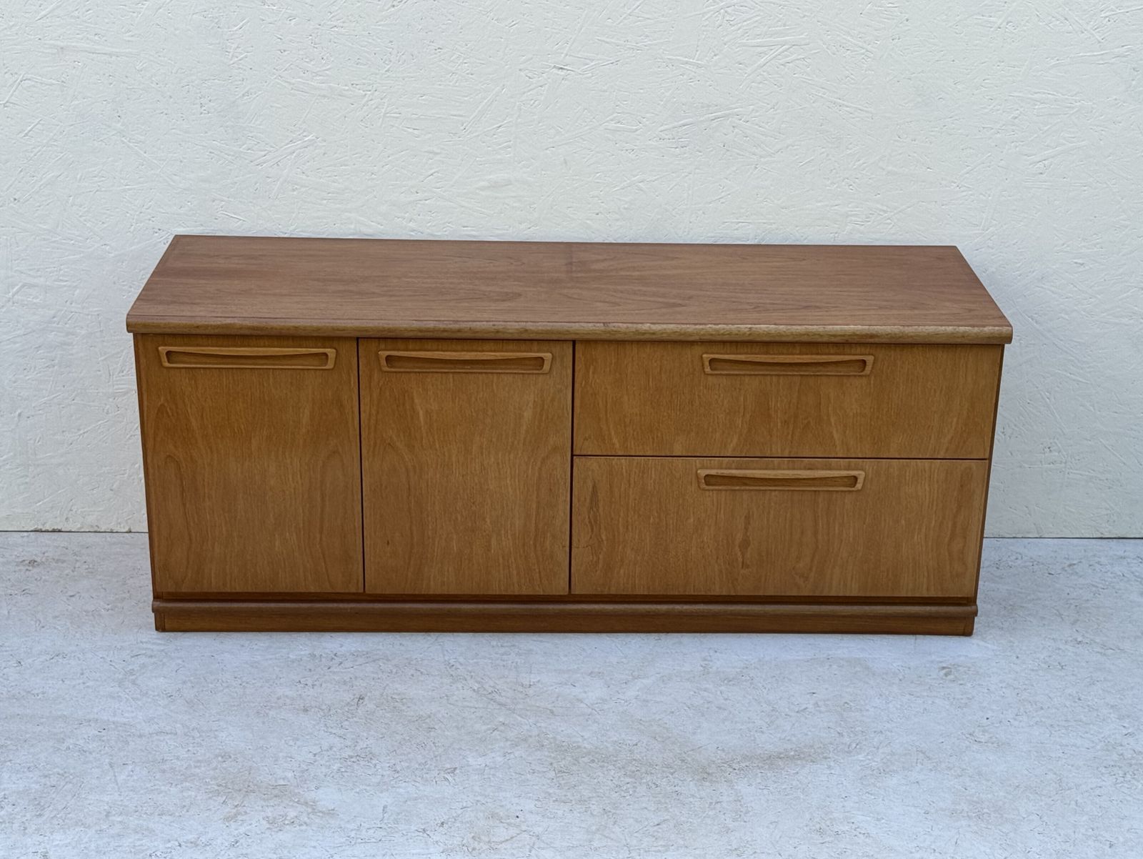 Small Mid Century Teak, Plinth Based Sideboard photo Furniture