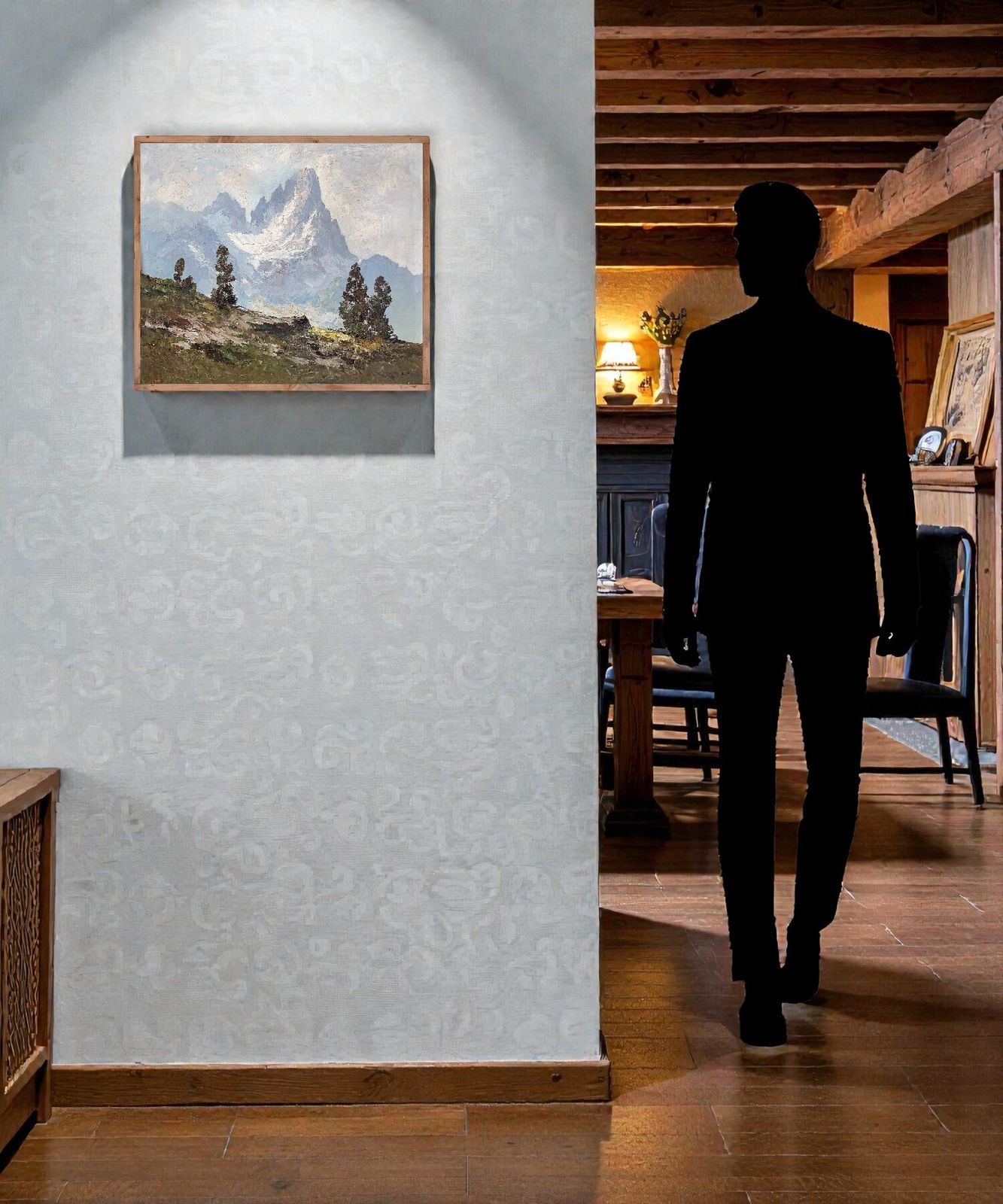 photo for sale “Cimon Della Pala” – Alpine Landscape Painting Of The Dolomites