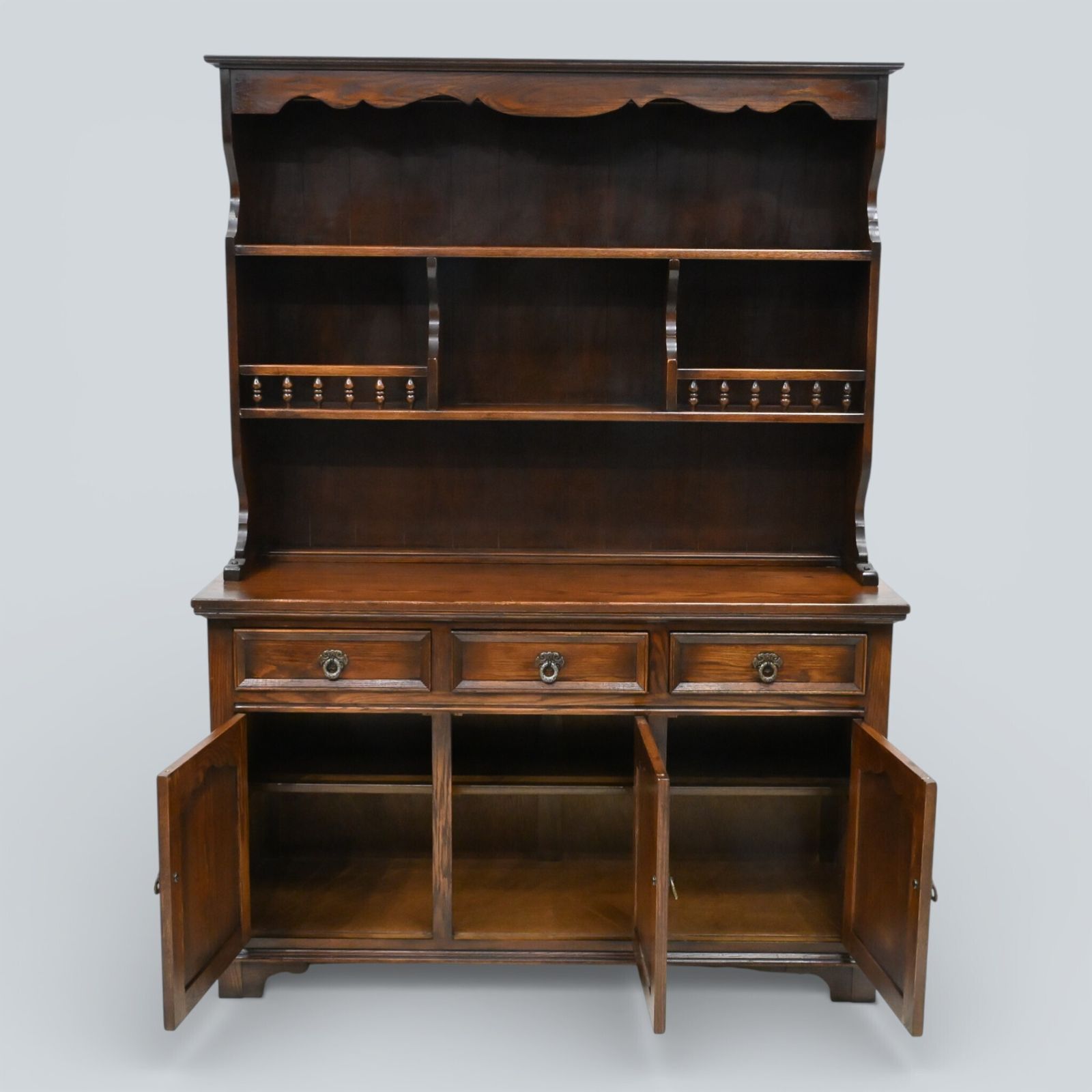 Furniture Old Charm Oak Dresser In Tudor Brown 2 Piece Display Free Uk Delivery* photo