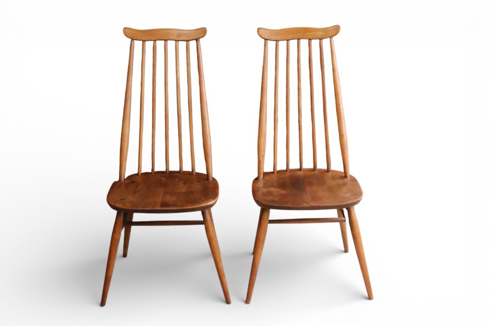 Set Of 4 Mid Century Ercol Goldsmith Dining Chairs Elm & Beech 1960s photo furniture