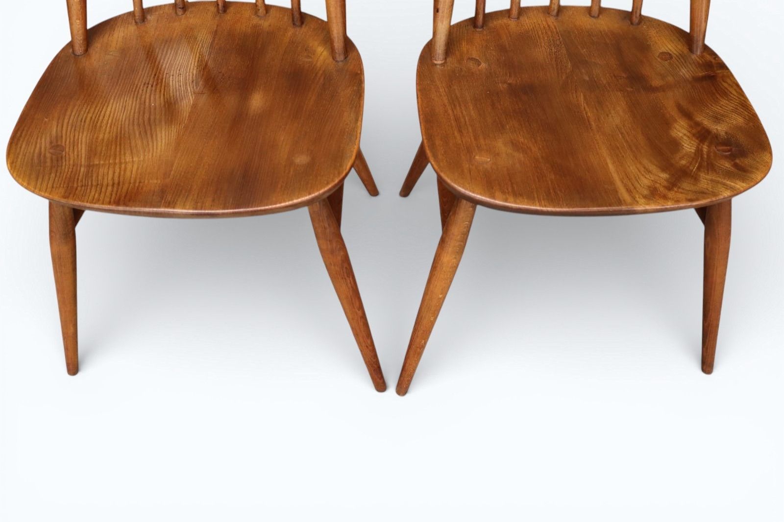 Set Of 4 Mid Century Ercol Goldsmith Dining Chairs Elm & Beech 1960s photo 495.0