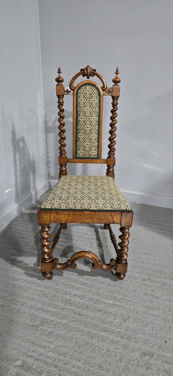 Wonderful Walnut Hall Chair, 1800s photo for sale