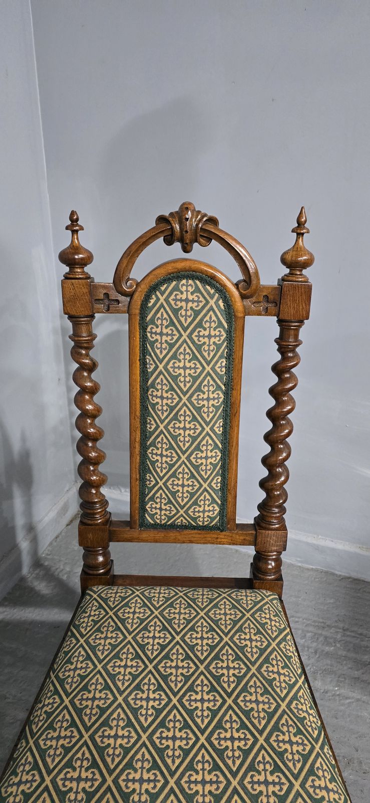 Wonderful Walnut Hall Chair, 1800s photo Furniture