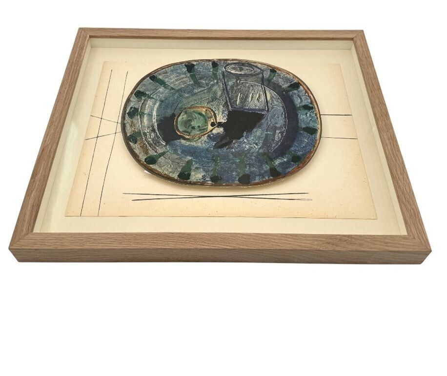 photo furniture A Framed Lithographic Plate From The 1948 Swedish, Limited Edition Portfolio Of Only 200  “Ceramiques De Picasso”
