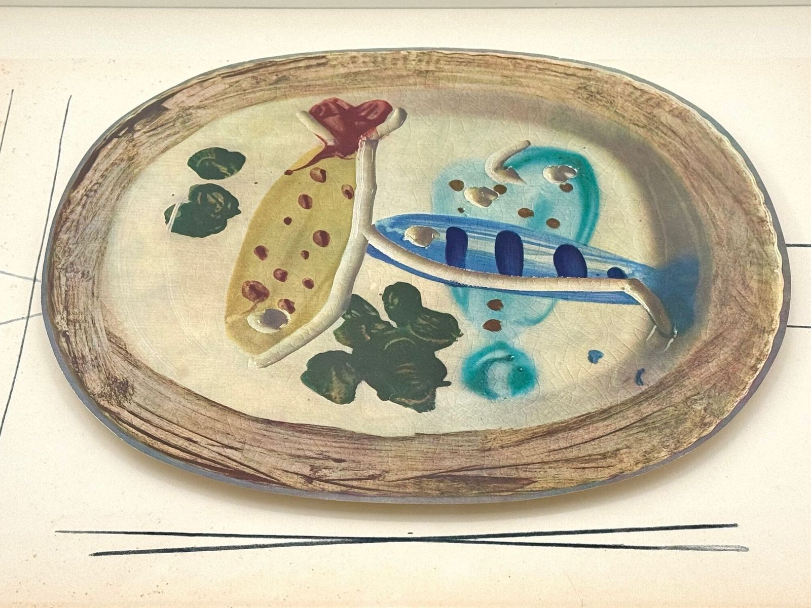 photo buy A Framed Lithographic Plate From The 1948 Swedish, Limited Edition Portfolio Of Only 200  “Ceramiques De Picasso”