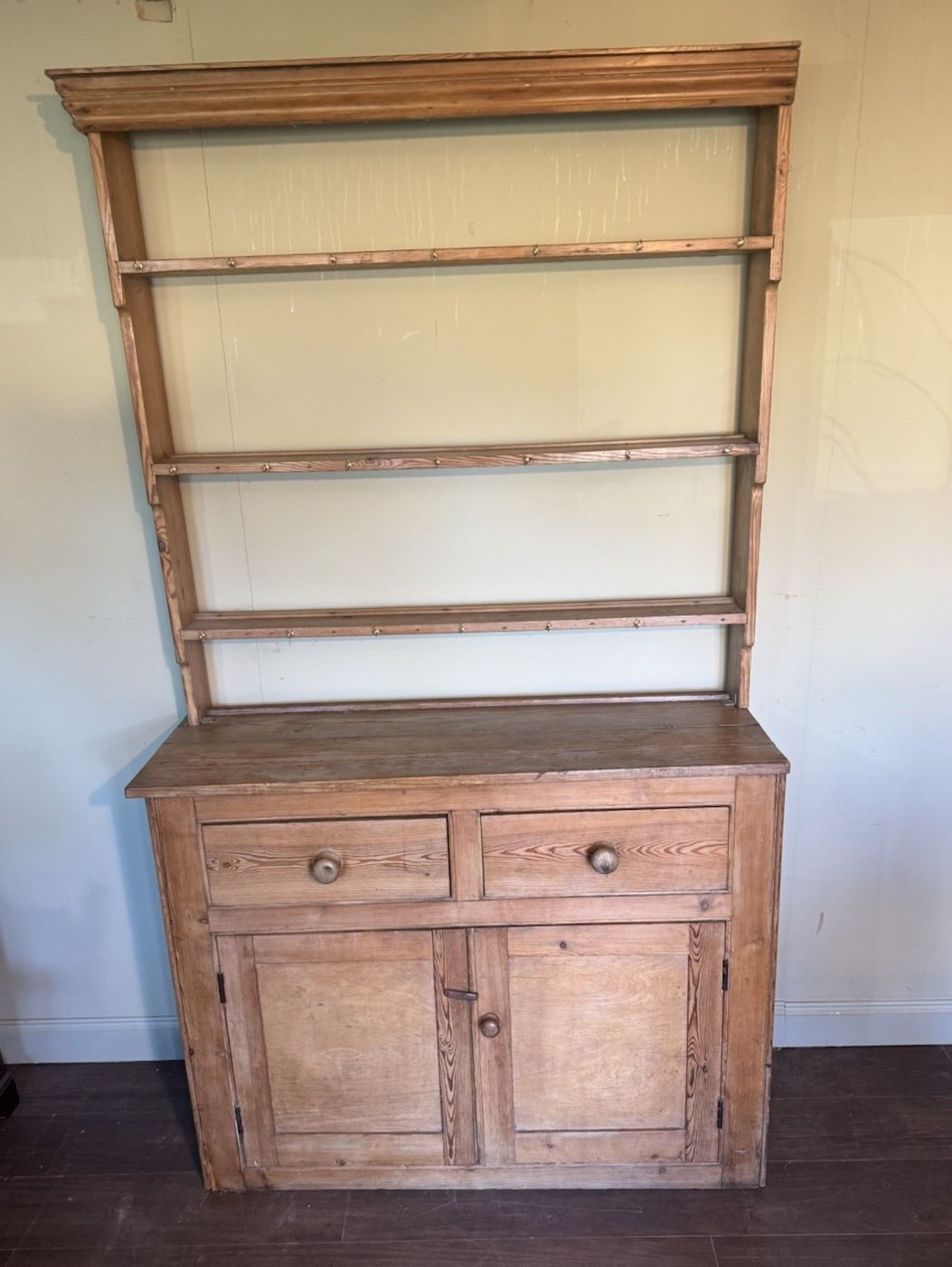 Victorian Country Pine Dresser. 19th Century
