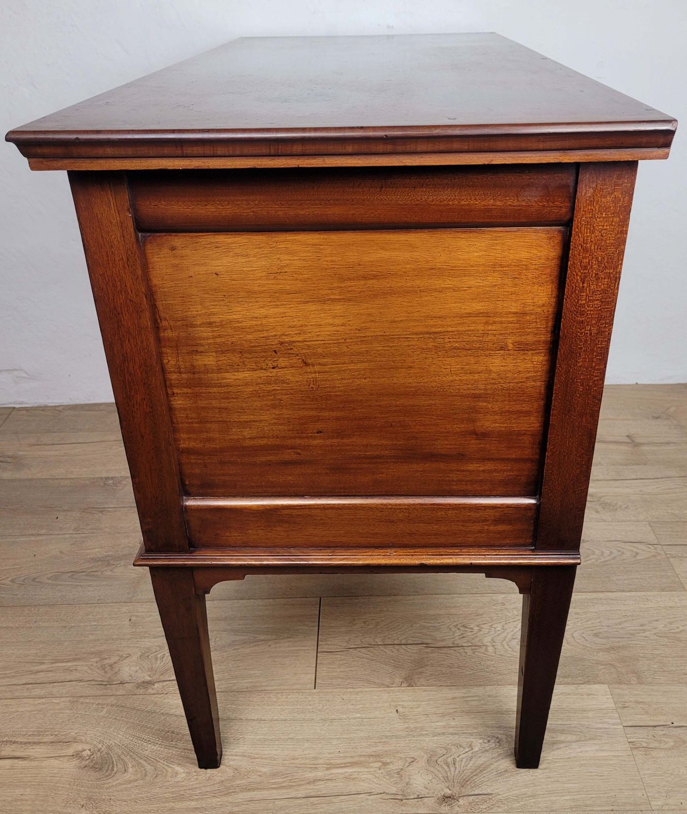 photo vintage Victorian Dressing Chest Of Drawers Inlaid 19thc Drop Handles