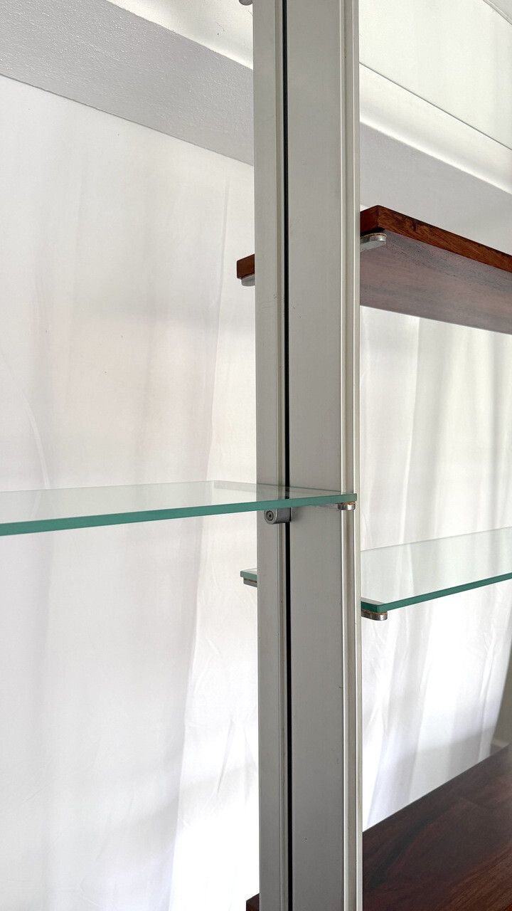 7681.0 Modular Shelving Or Room Divider In Metal And Wood Veneer photo