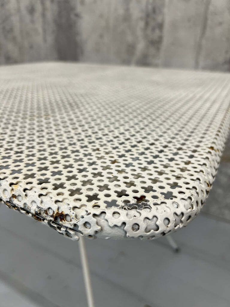 Metal Garden Perforated Square Table photo vinterior
