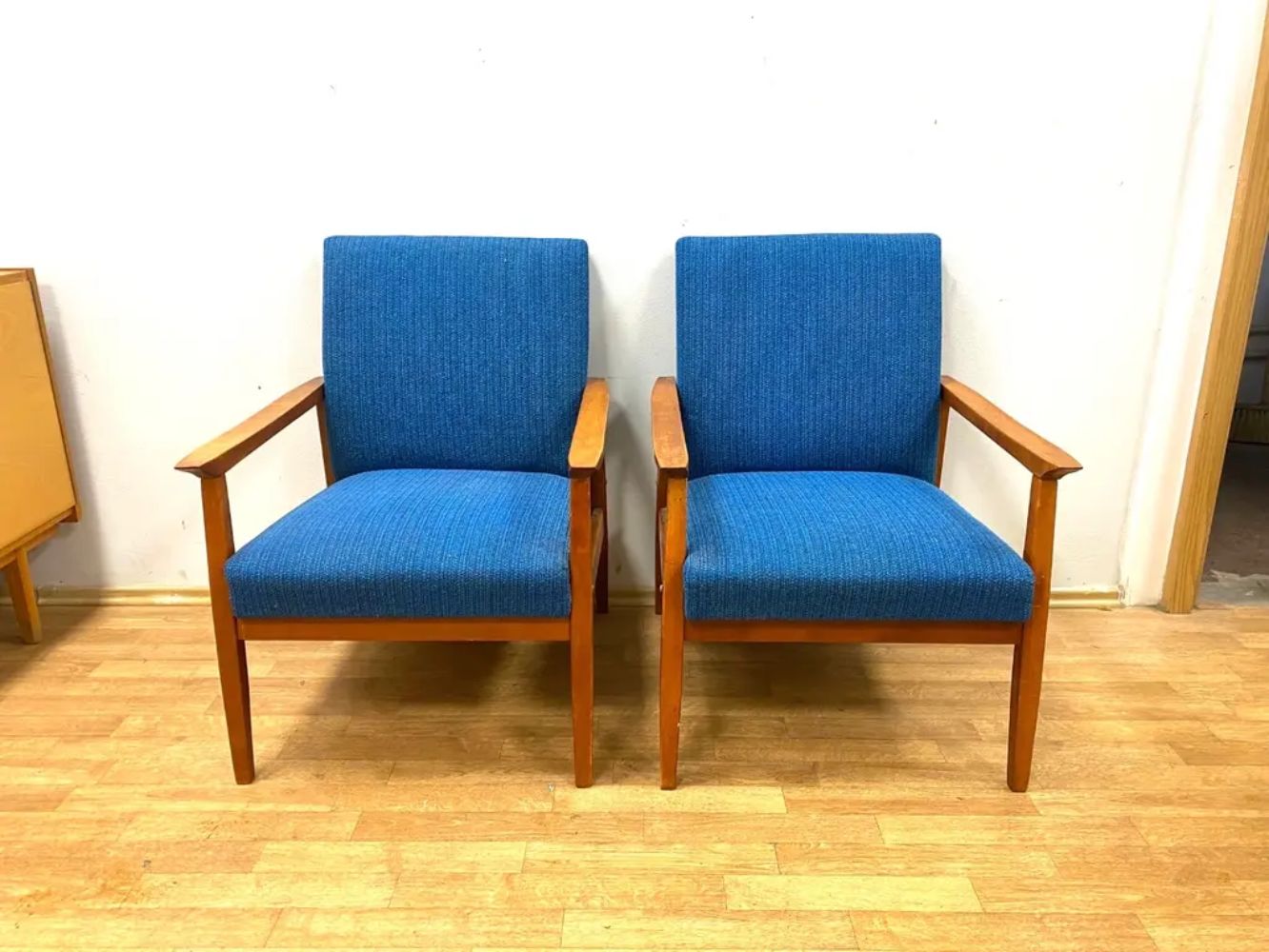 Set Of 2 Retro Armchairs, Ton, 1960s, Czechoslovakia photo for sale