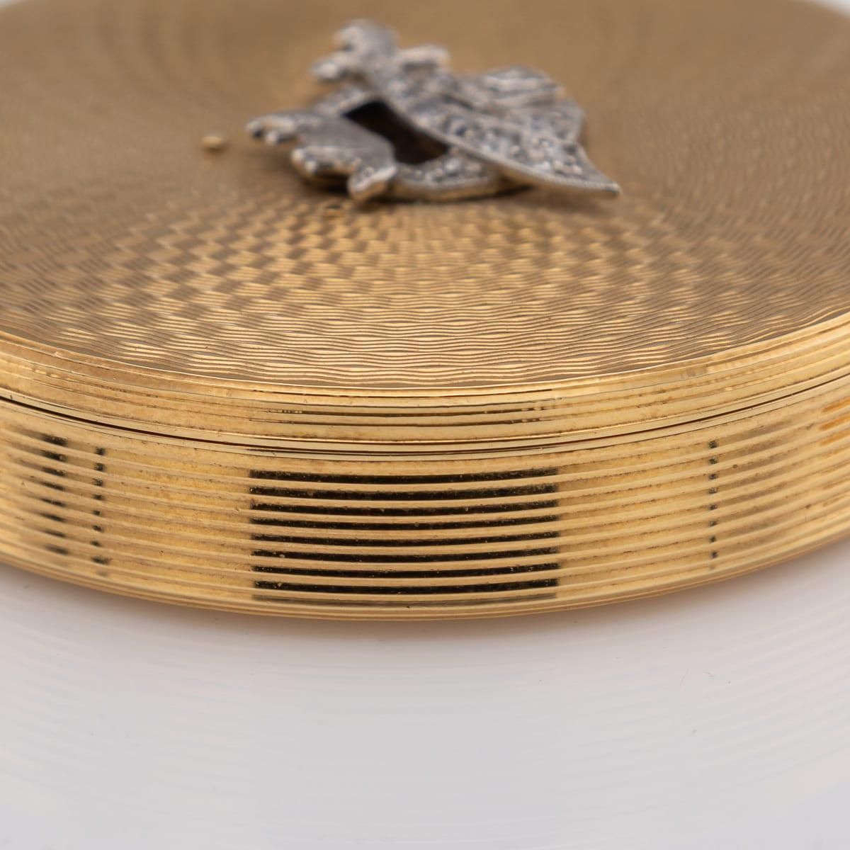 photo furniture Art Deco Compact By Jacques Cartier, 18k Gold & Diamond, France, 1929