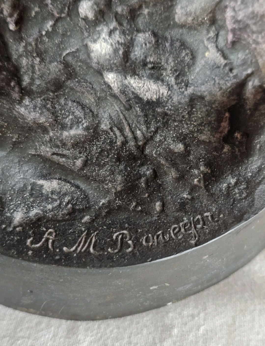 19thc A.M Bonegor (Russian) Bronze Sculpture Of Two Cossacks On Horseback Signed photo vintage