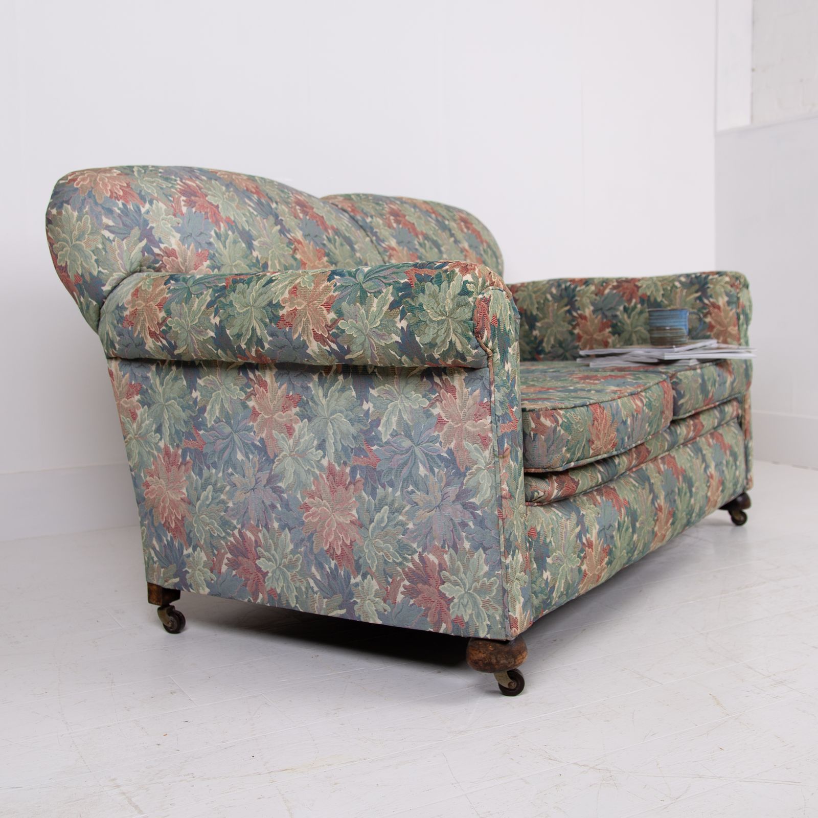 A Lovely Anitque English 2 Seater Sofa Early 1900s photo furniture