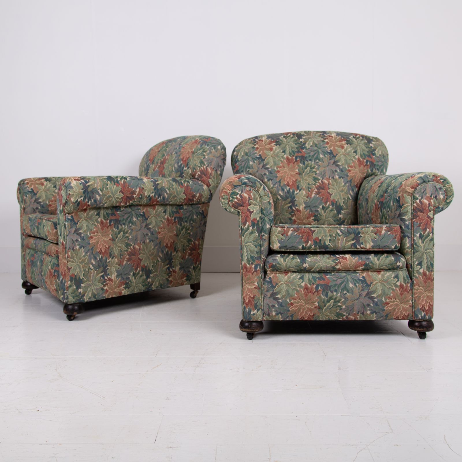 A Lovely Pair Of Antique English Armchairs Early 1900s photo furniture