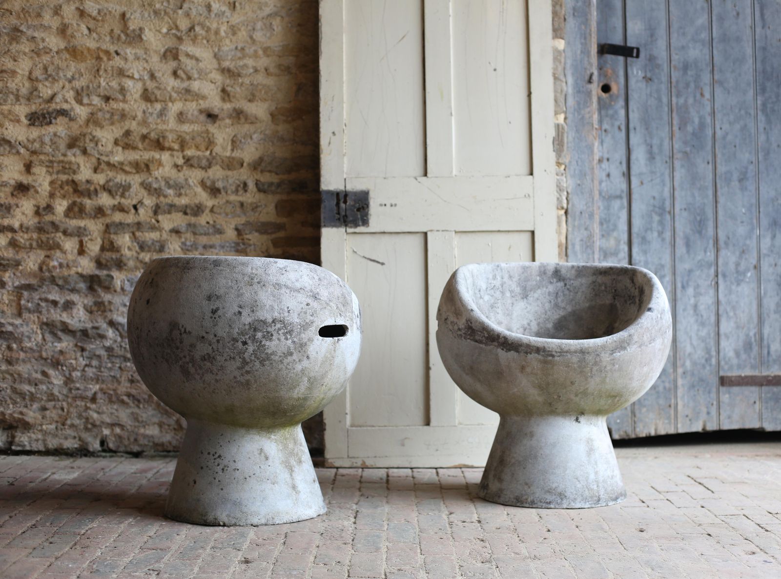 Willy Guhl Pod Chair, Concrete, 1960s, Swiss photo for sale