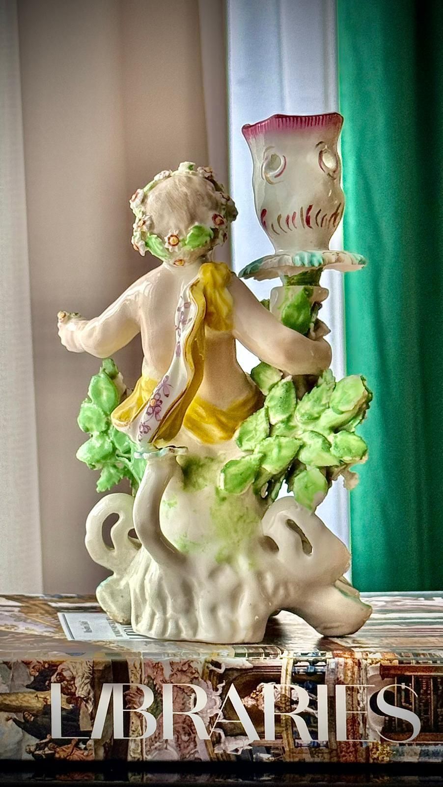 Pair Of 18th Century Georgian Derby Porcelain Cherub Candlesticks, England C.1760–1780 photo 495.0