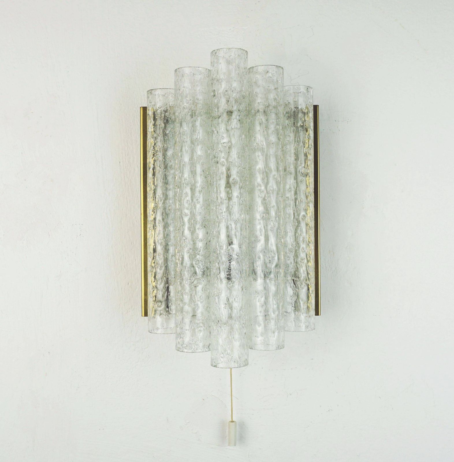 Doria Wall Sconce With 5 Glass Tubes, Frosted Glass Lamp From The 1960s, 2 Available photo furniture