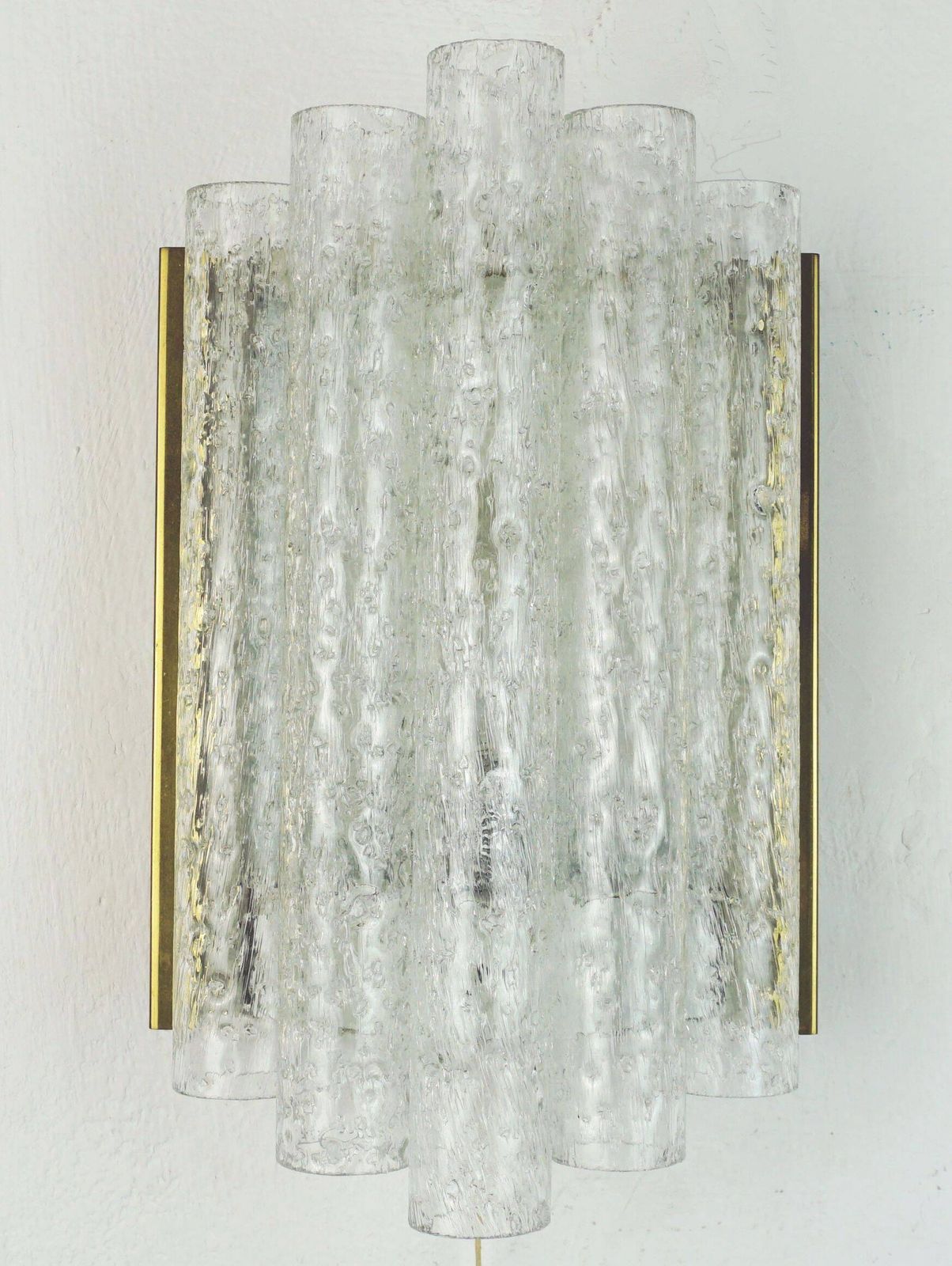 343.0 Doria Wall Sconce With 5 Glass Tubes, Frosted Glass Lamp From The 1960s, 2 Available photo