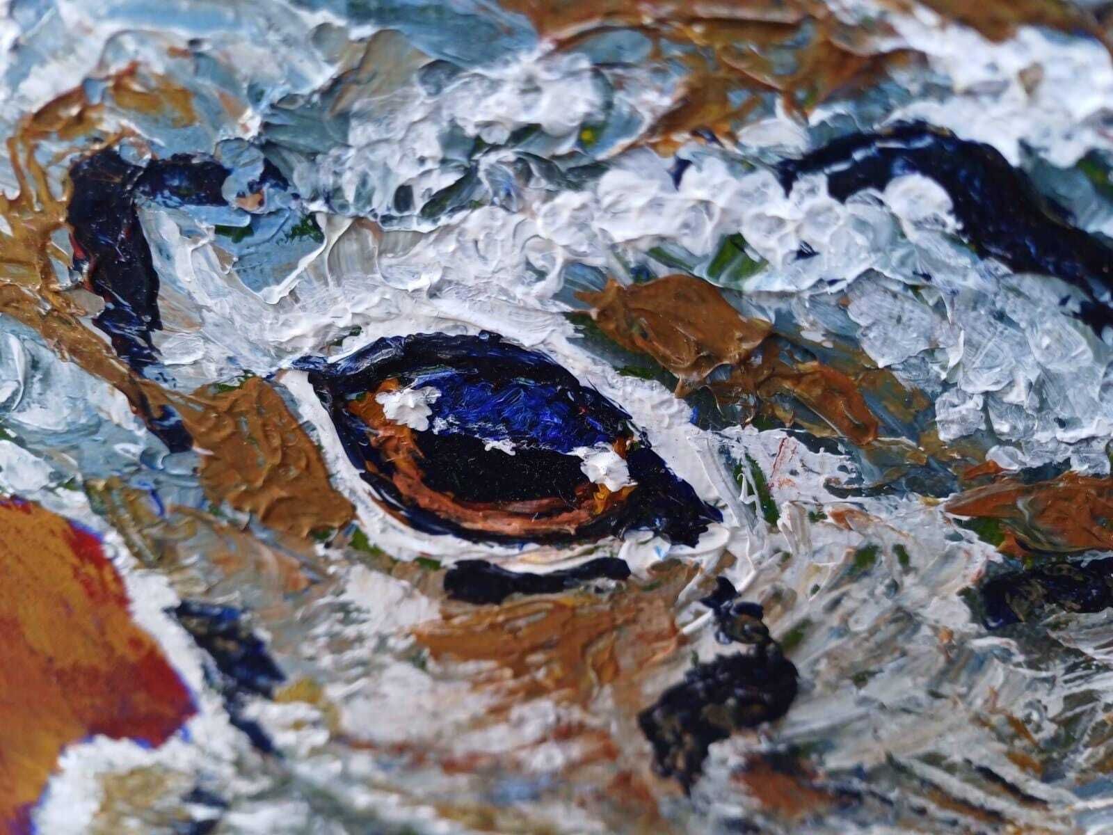 Original Hare Painting Acrylic On Canvas Contemporary Animal Art Signed (60cm X 45cm) photo vinterior