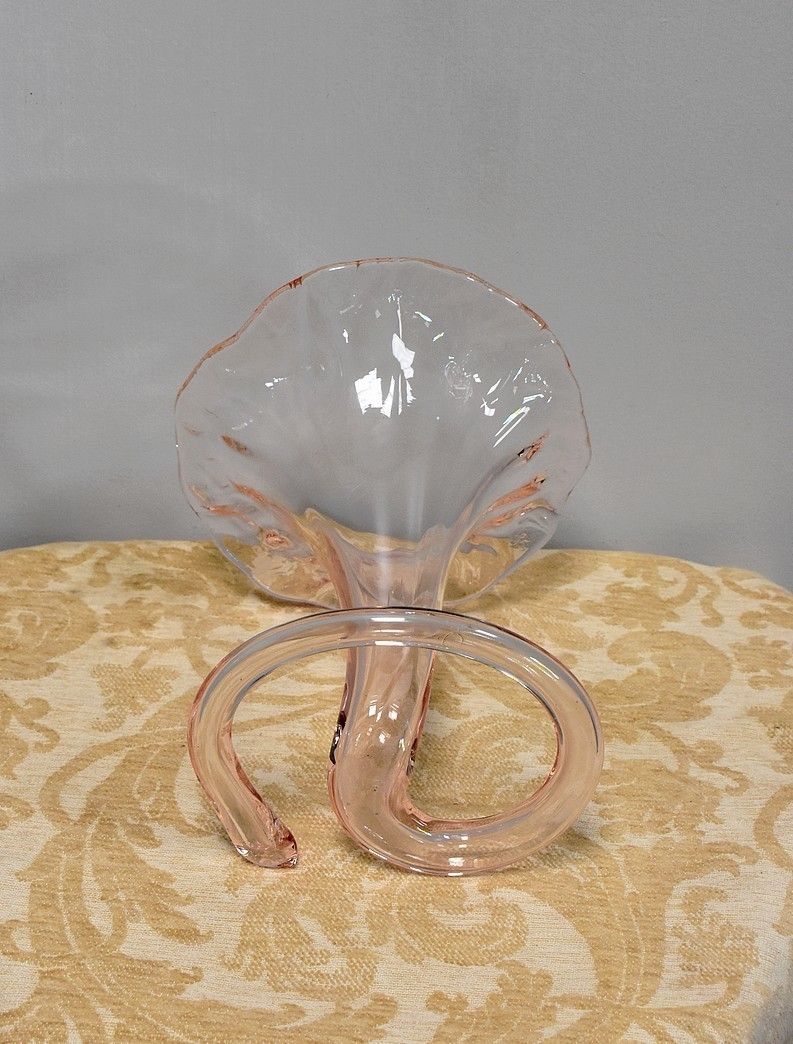 photo vinterior Art Nouveau Vase In Glass 20th