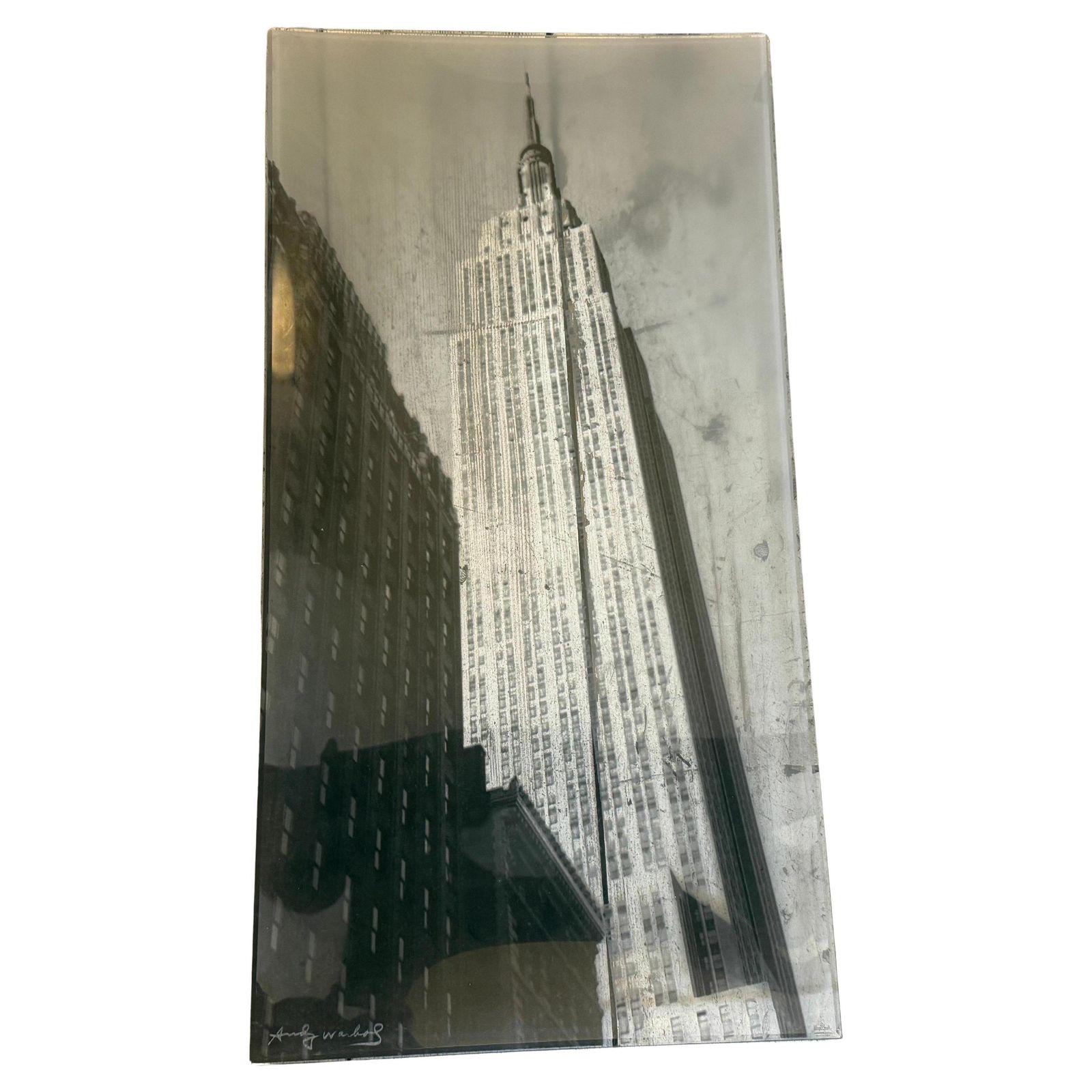 A Rare 1990s Pop Art Glass Tray New York Designed By Andy Warhol For Rosenthal photo furniture