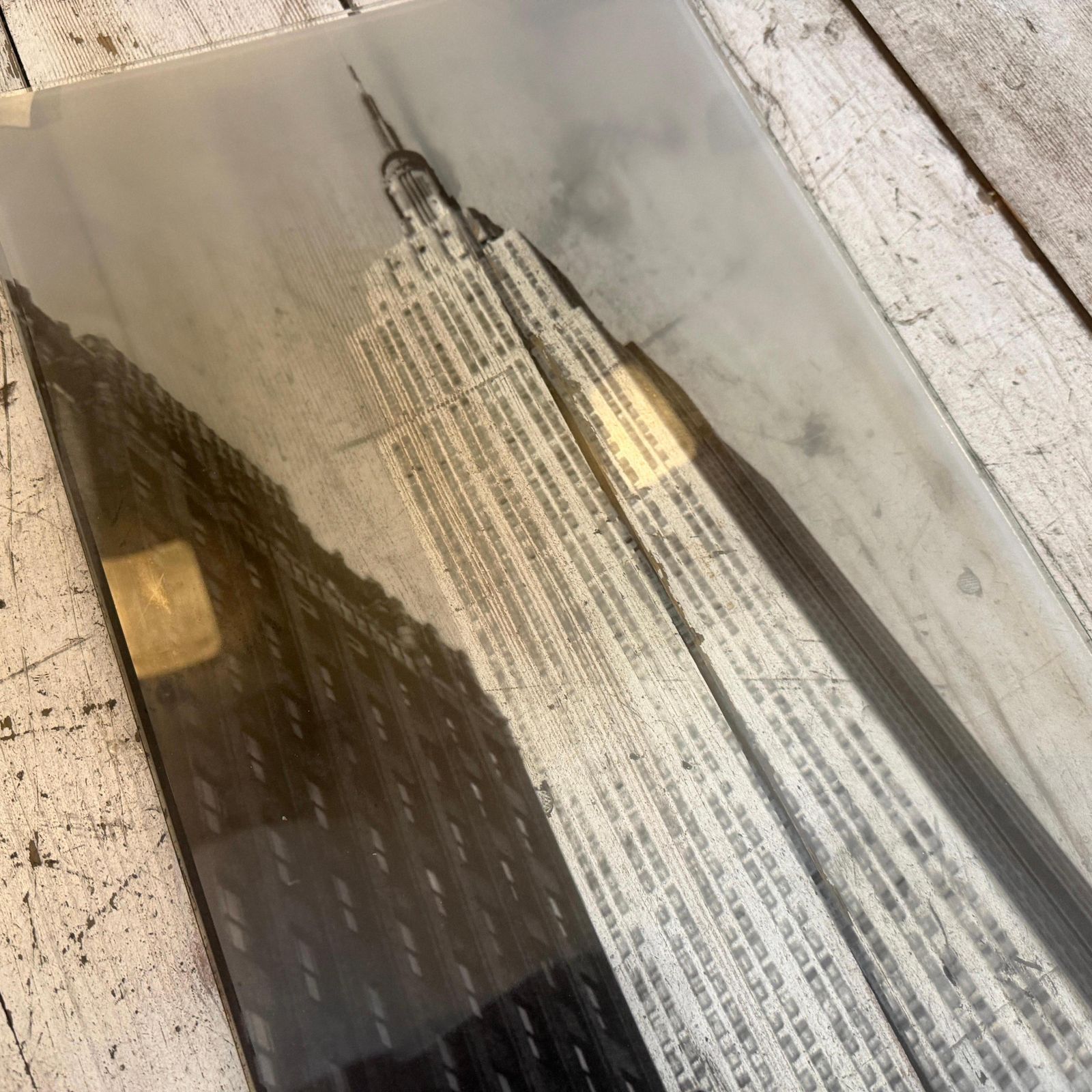 photo buy A Rare 1990s Pop Art Glass Tray New York Designed By Andy Warhol For Rosenthal