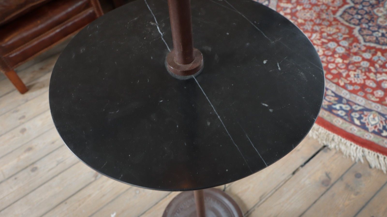 photo for sale Stunning Timothy Oulton Gyro Floor Lamp With Dumb Waiter Shelf Antique Rust 🚚🚚