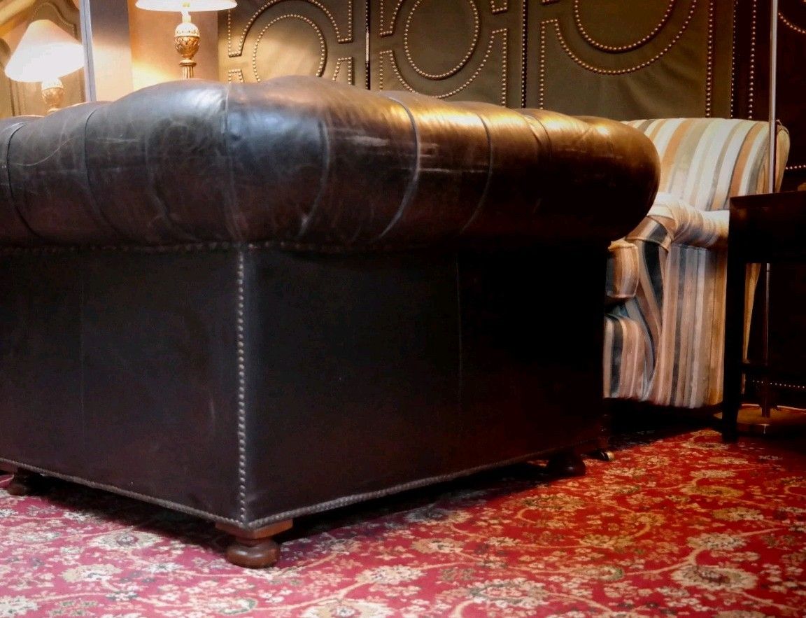 Super Timothy Oulton Westminster Leather Club Library Armchair Vegabond Black 🚚 photo buy