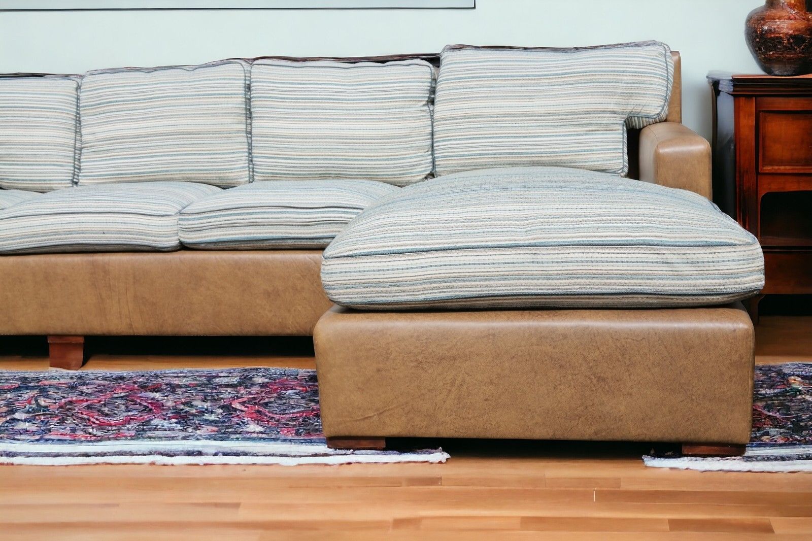 photo furniture Rare Stunning Donghia Geneva Amrchair & Corner Sofa Leather Fabric Rrp £30k 🚚🚚