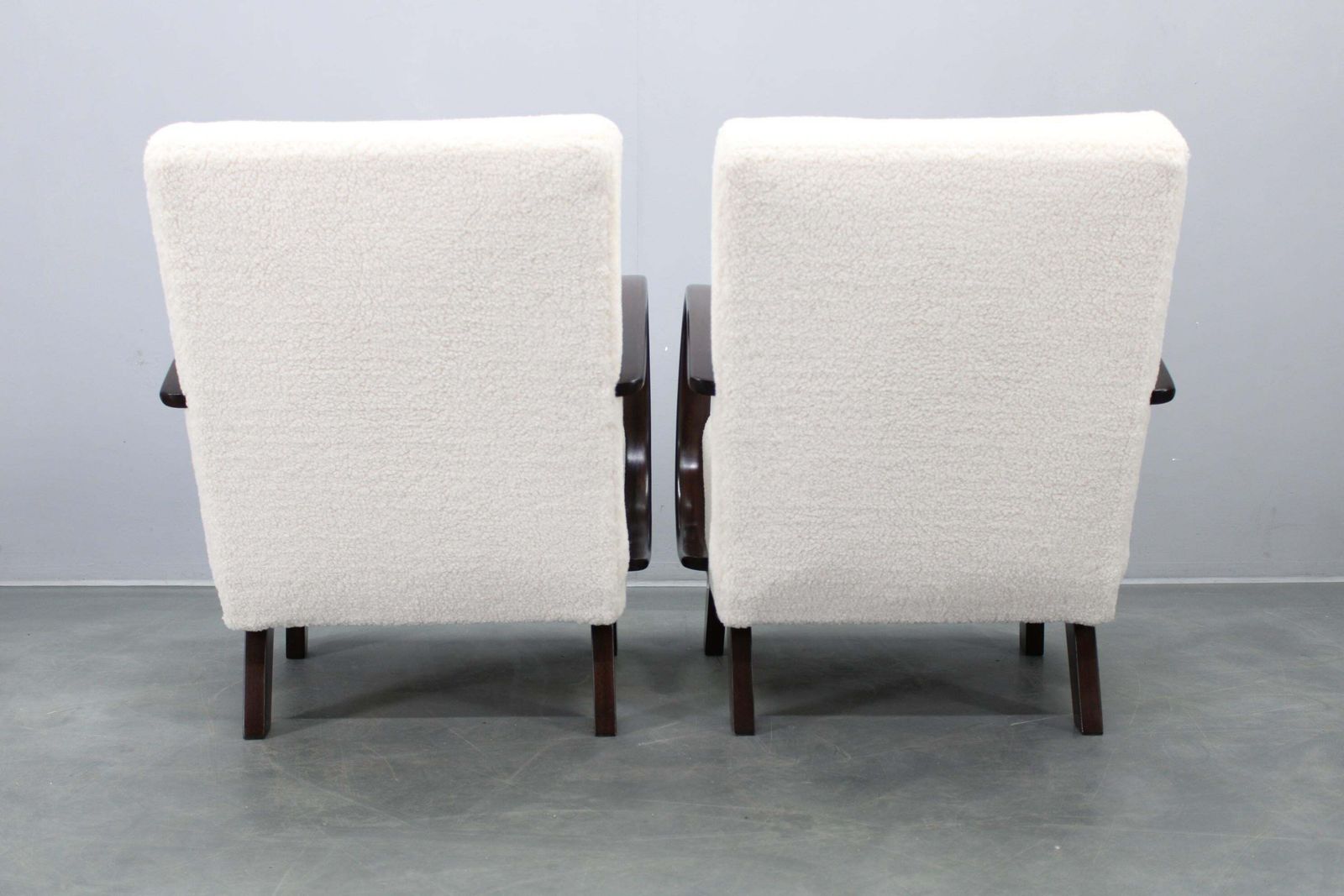 1940s Art Deco Armchairs By Jindřich Halabala, Beech Wood Upholstered photo 2396.0