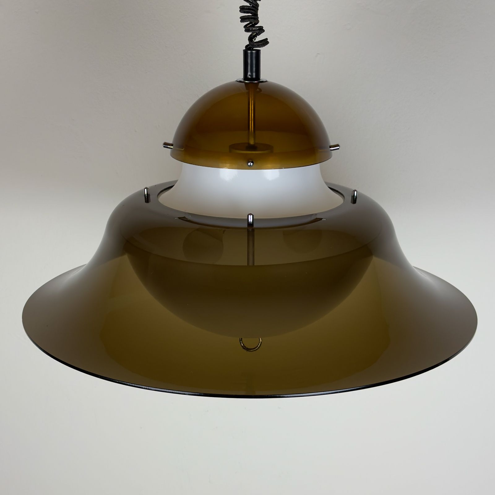 Vintage Pendant Lamp By Sijaj Hrastnik, Style Kd14 Sergio Asti For Kartell, Yugoslavia 1960s photo vintage