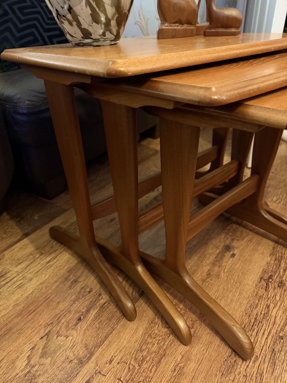 Vintage Mid Century Teak Nest Of Tables – 1960s / 70s photo Furniture