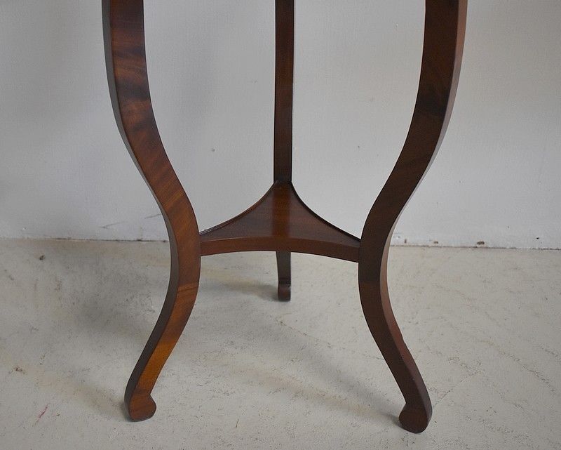 Restoration Pedestal Mahogany Middle 19th photo Furniture