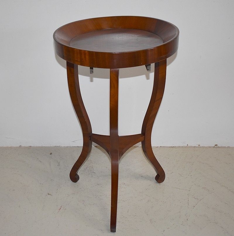 Restoration Pedestal Mahogany Middle 19th photo vintage