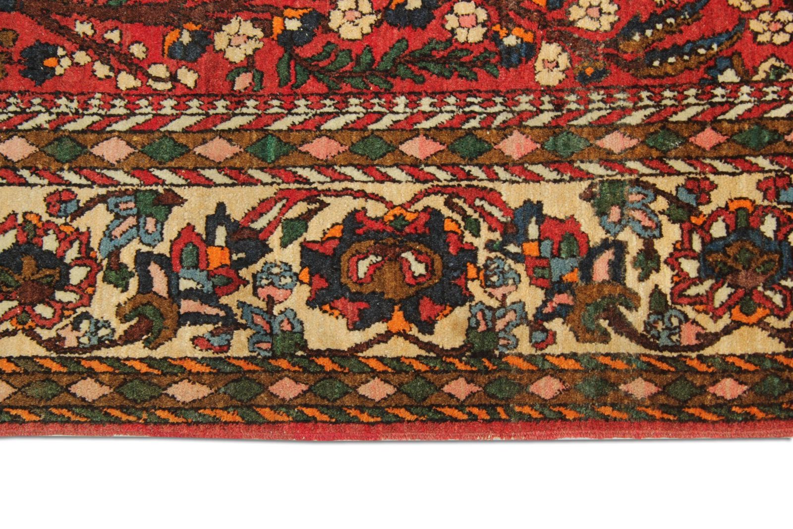 Traditional Red Wool Carpet Handknotted Orienal Antique Area Rug photo for sale