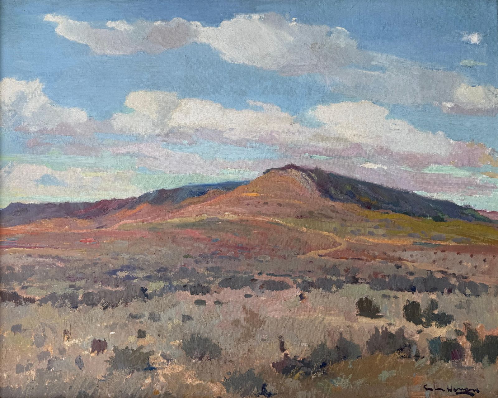 Antonio Sala Herrero Los Monegros España Europa Paisaje Pintura Al óleo Sobre Lienzo C.1970