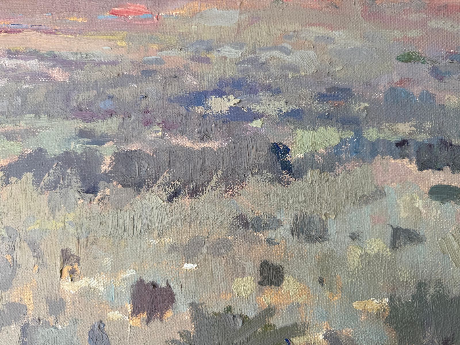 Antonio Sala Herrero Los Monegros España Europa Paisaje Pintura Al óleo Sobre Lienzo C.1970 photo vinterior