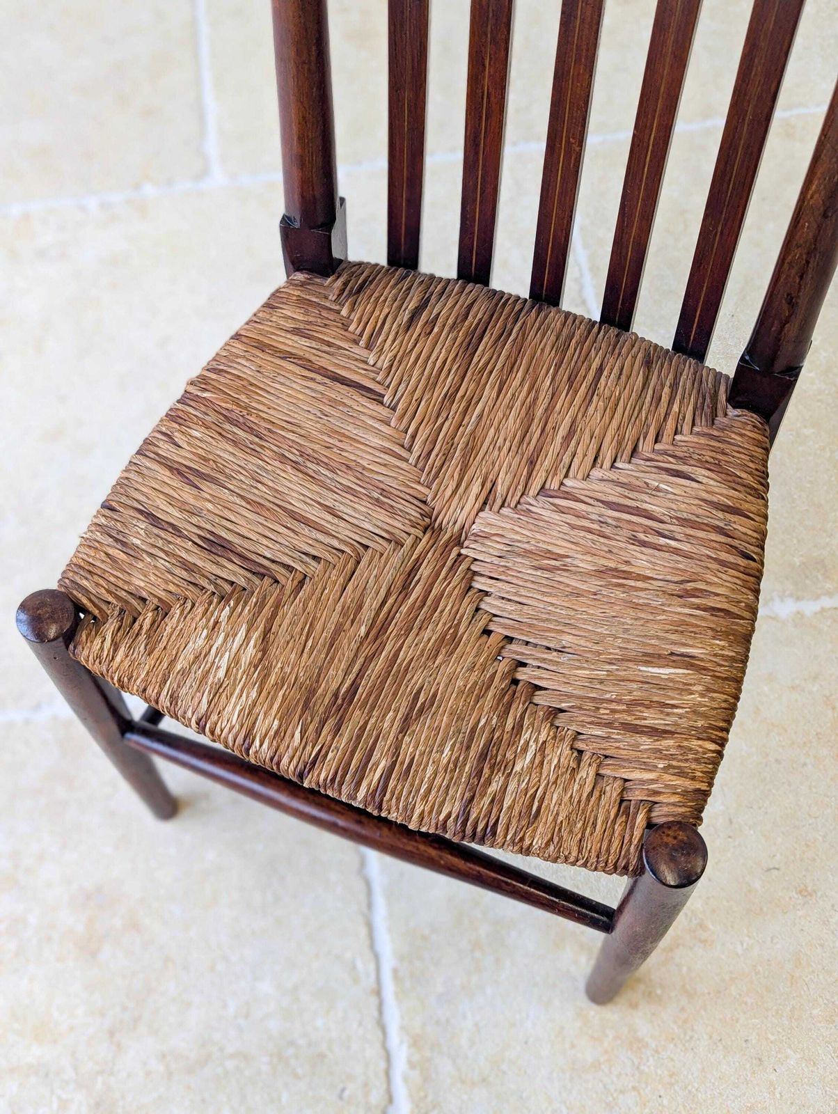 photo furniture Antique Arts & Crafts Mahogany Side Chair C.1900