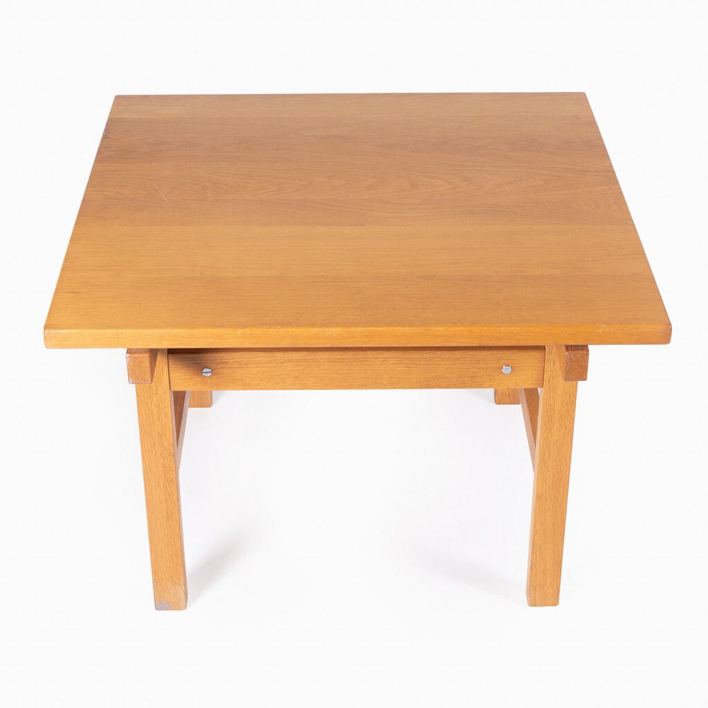 Hans J. Wegner Table, 1960s, Vintage photo for sale