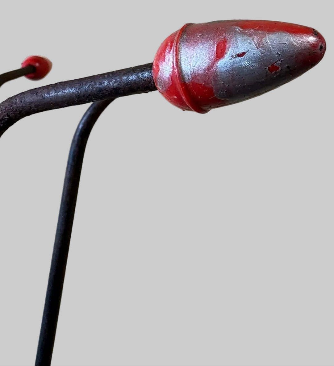 Sputnik Coat & Umbrella Stand With Red Rocket Finials  1950s French “Atomic”  Manner Of Roger Feraud photo Furniture
