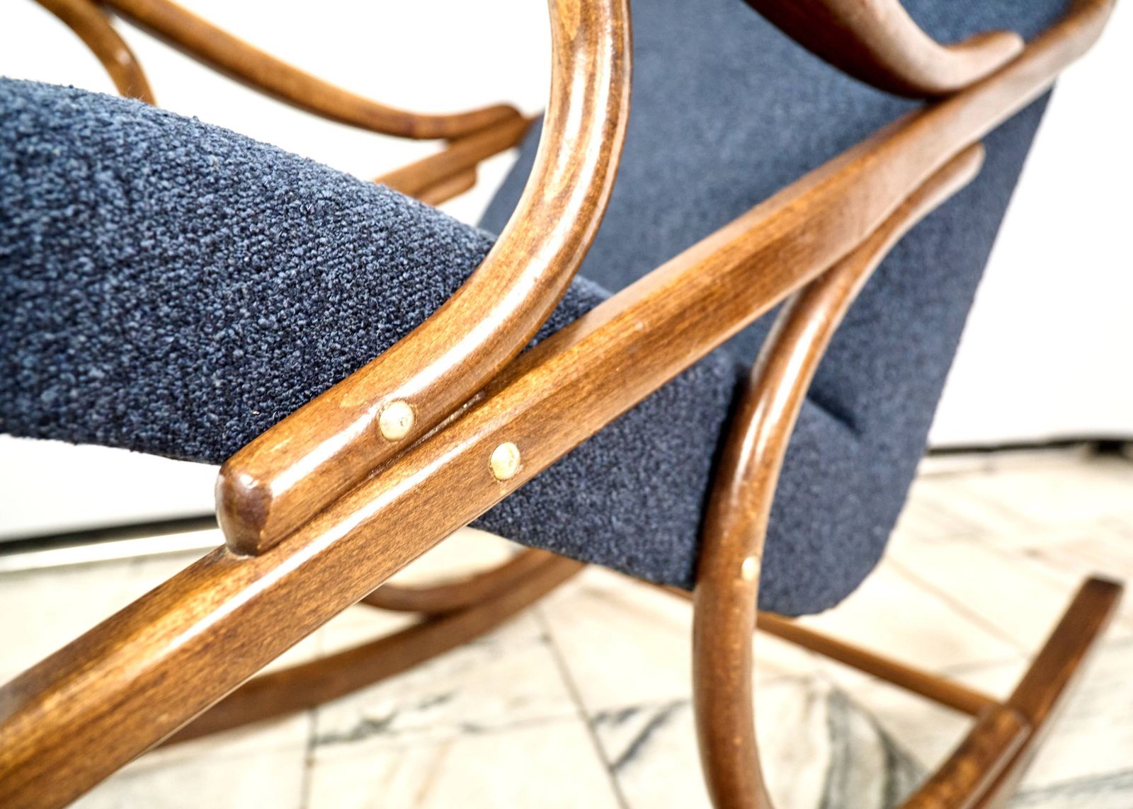 Bentwood Rocking Chair From Ton, 1960s, Czecoslovakia photo vintage
