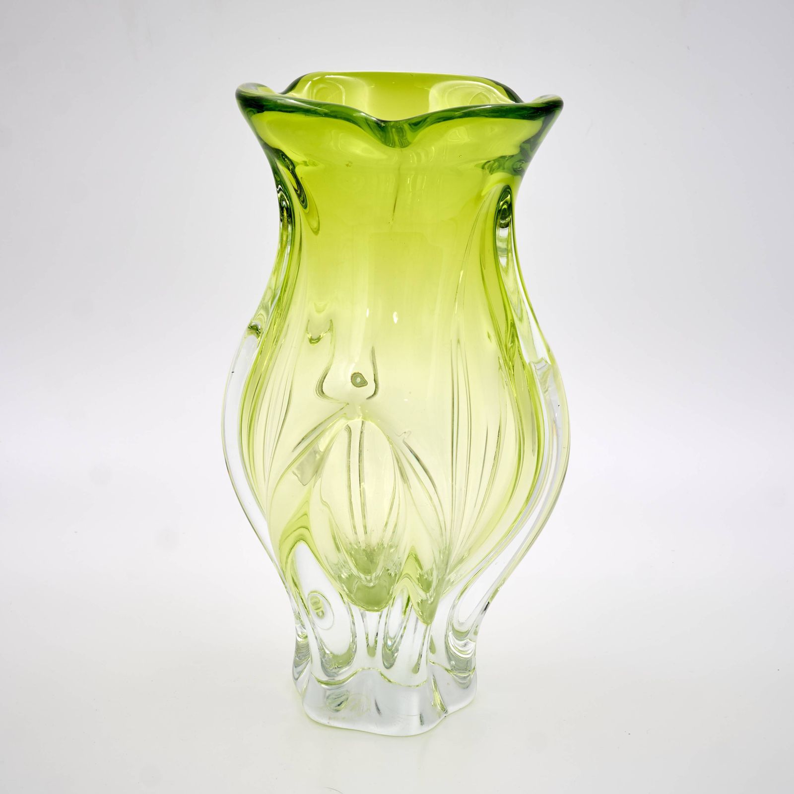 Vintage Art Glass Vase By Josef Hospodka, Czechoslovakia 1960s photo vinterior