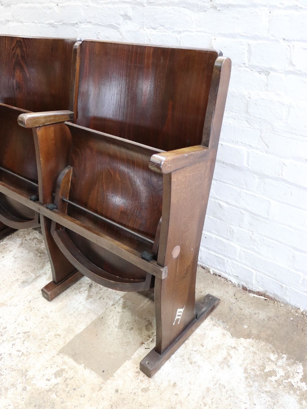 Beautiful Vintage Czech Theatre Seats By Ton photo for sale