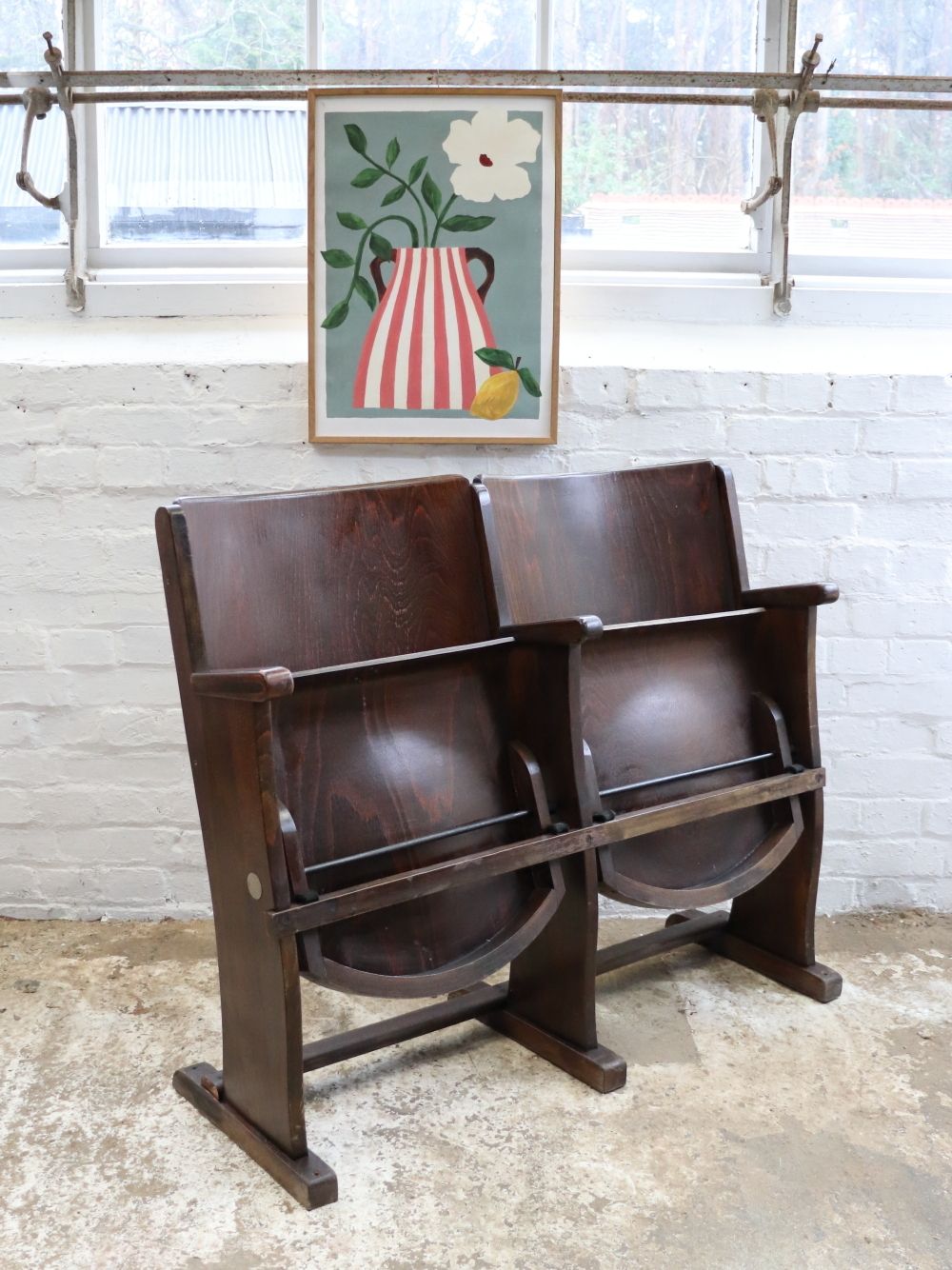 Beautiful Vintage Czech Theatre Seats By Ton photo Furniture